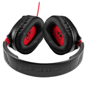 Turtle Beach Recon 70 Black & Red Flat View