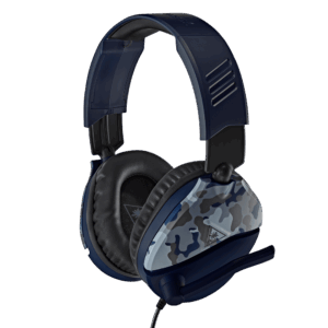 Turtle Beach Recon 70 Blue Camo Side Angled View