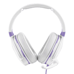 Turtle Beach Recon Spark Purple White Front Flat View