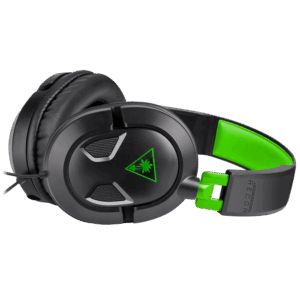 Turtle Beach Recon 50X Black & Green Angled Side View