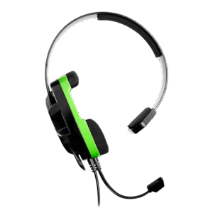 Turtle Beach Recon Chat Black & Green Angled Front View