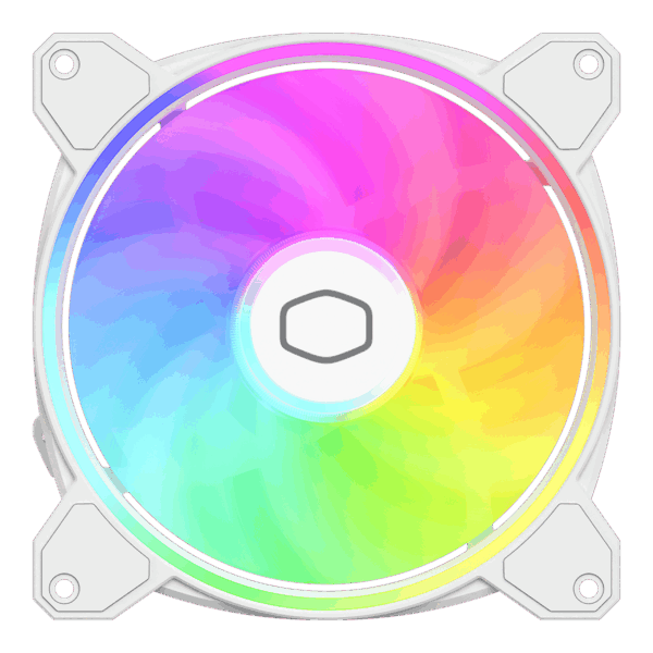 Cooler Master MasterFan MF140 HALO² White Front View