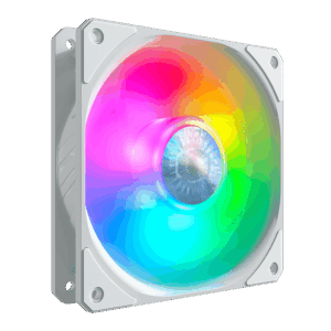 Cooler Master SickleFlow 120 ARGB White Front Angled View