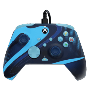 PDP Rematch Glow Wired Controller - Blue Tide (Xbox X|S, Xbox One, PC)
