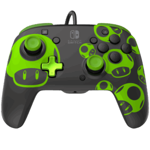 PDP Nintendo Switch Rematch Wired Controller - 1-Up Glow in the Dark