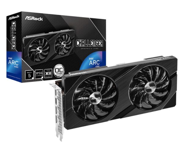 ASRock Intel Arc A580 Challenger 8GB OC GDDR6 Graphics Card