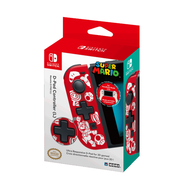 HORI D-Pad Controller (L) for Nintendo Switch - New Mario Edition