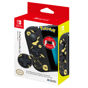 HORI D-Pad Controller (L) for Nintendo Switch - Pokémon: Pikachu Black & Gold