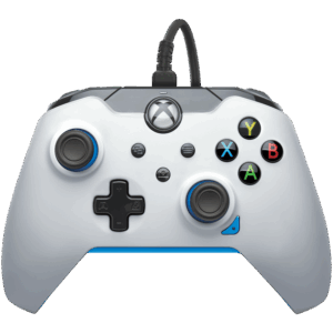 PDP Wired Controller - Ion White (Xbox X|S, Xbox One, PC)