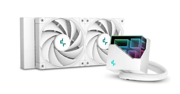 DeepCool LT520 240mm All-In-One Liquid CPU Cooler - White