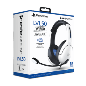 PDP LVL50 Wired Gaming Headset - White (PS4/PS5/PC)