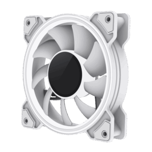 GameMax Dual Ring Infinity 120mm ARGB Case Fan - White