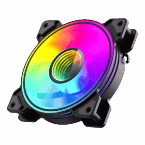 GameMax Dual Ring Infinity 120mm ARGB Case Fan - Black