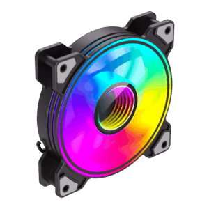 GameMax Dual Ring Infinity 120mm ARGB Case Fan - Black