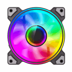 GameMax Dual Ring Infinity 120mm ARGB Case Fan - Black