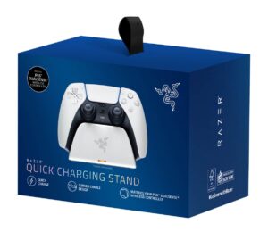 Razer Quick Charging Stand for PS5 DualSense Wireless Controller - White
