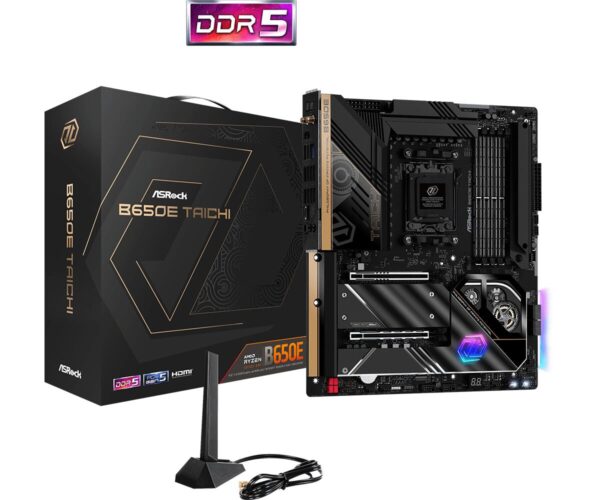 ASRock B650E Taichi – AMD B650 Chipset (Socket AM5) PCIe 5.0 DDR5 E-ATX Motherboard
