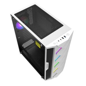 GameMax Diamond ARGB White Gaming PC Case