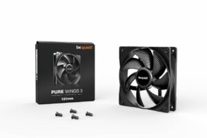 Be Quiet! BL104 Pure Wings 3 120mm Black Case Fan Single Pack