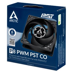 Arctic P8 PWM PST CO 80mm Case Fan for Continuous Operation