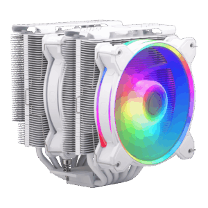 Cooler Master Hyper 622 Halo White Dual-Tower Intel & AMD Sockets CPU Cooler