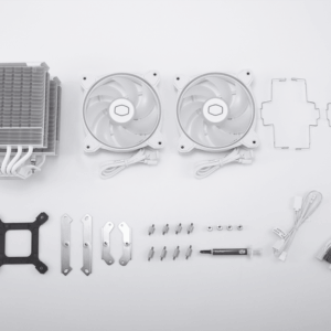 Cooler Master Hyper 622 Halo White Dual-Tower Intel & AMD Sockets CPU Cooler
