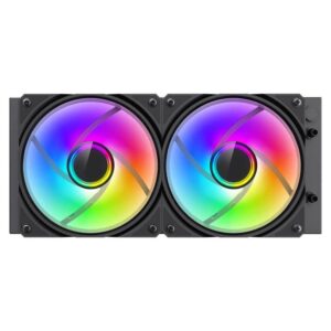 GameMax Iceburg 240mm ARGB All-In-One Liquid CPU Cooler - Black