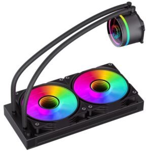 GameMax Iceburg 240mm ARGB All-In-One Liquid CPU Cooler - Black