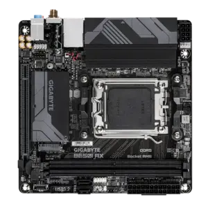 Gigabyte B650I AX – AMD B650 Chipset (Socket AM5) PCIe 4.0 DDR5 Mini-ITX Motherboard
