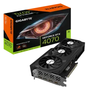 Gigabyte NVIDIA GeForce RTX 4070 WINDFORCE OC 12G GDDR6X Graphics Card