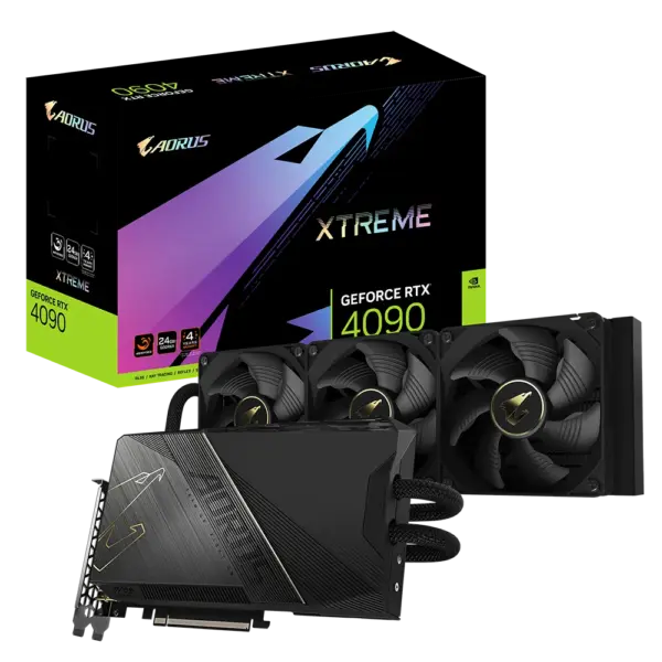 Gigabyte NVIDIA GeForce RTX 4090 AORUS XTREME WATERFORCE 24G GDDR6X Graphics Card
