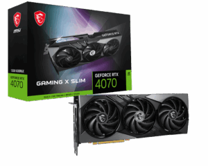 MSI NVIDIA GeForce RTX 4070 Gaming X Slim 12G GDDR6X Graphics Card