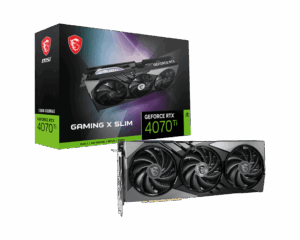 MSI NVIDIA GeForce RTX 4070 Ti Gaming X Slim 12G GDDR6X Graphics Card