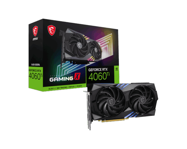 MSI NVIDIA GeForce RTX 4060 Ti Gaming X 16G GDDR6 Graphics Card