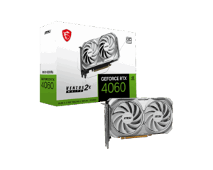 MSI NVIDIA GeForce RTX 4060 VENTUS 2X White OC 8GB GDDR6 Graphics Card