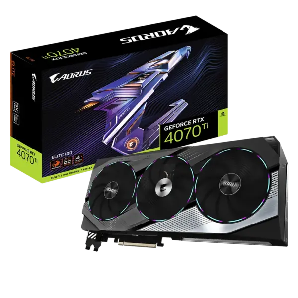 Gigabyte NVIDIA GeForce RTX 4070 Ti AORUS ELITE 12G GDDR6X Graphics Card