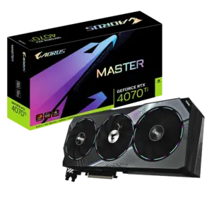 Gigabyte NVIDIA GeForce RTX 4070 Ti AORUS MASTER 12G GDDR6X Graphics Card