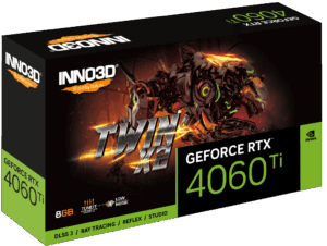 Inno3D NVIDIA GeForce RTX 4060 Ti Twin X2 8GB GDDR6 Graphics Card