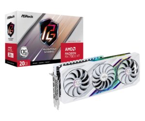 ASRock AMD Radeon RX 7900 XT Phantom Gaming White 20GB OC GDDR6 Graphics Card