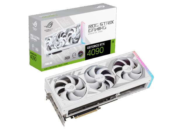 ASUS ROG Strix NVIDIA GeForce RTX 4090 White Edition 24GB GDDR6X Graphics Card