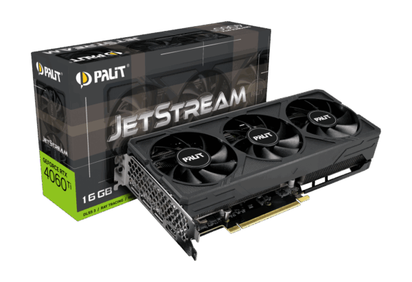 Palit NVIDIA GeForce RTX 4060 Ti JetStream 16GB GDDR6 Graphics Card