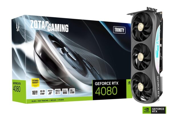 Zotac NVIDIA GeForce RTX 4080 Trinity 16GB GDDR6X Graphics Card