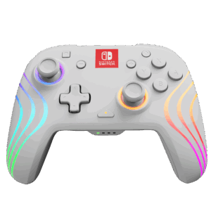 PDP Afterglow Wave Nintendo Switch Wireless Controller Slanted View