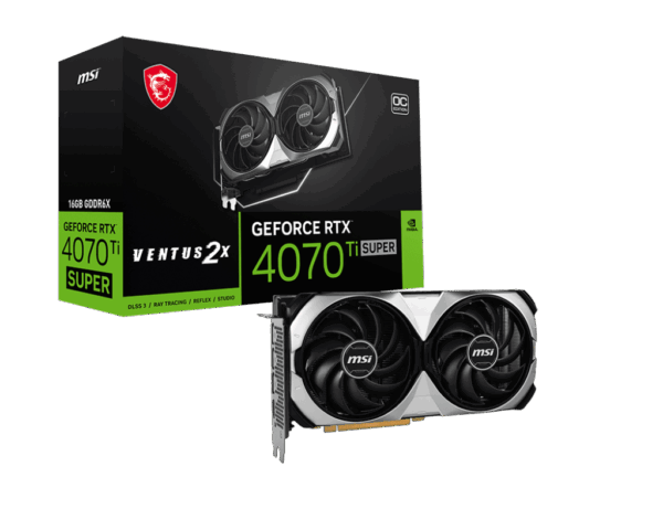 GeForce RTX 4070 Ti SUPER 16G VENTUS 2X OC Graphic Card & Box