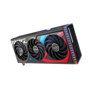 ASUS STRIX NVIDIA RTX 4070 Ti SUPER Graphics Card Front & Rear Angle