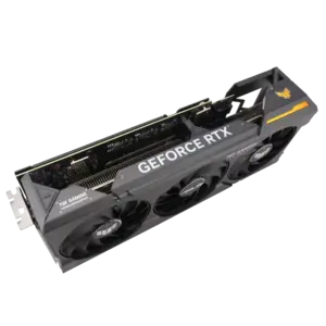 ASUS TUF GAMING NVIDIA RTX 4070 SUPER OC Graphics Card Top View Angled