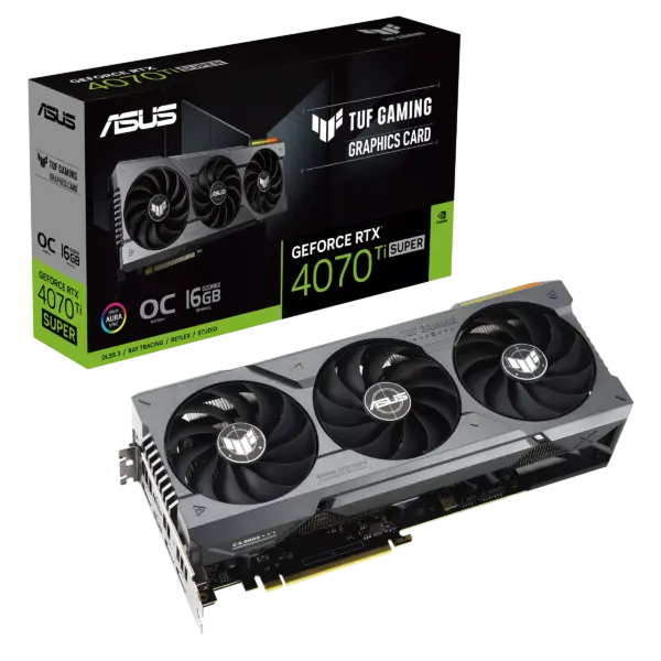ASUS TUF GAMING NVIDIA RTX 4070 Ti SUPER OC Graphics Card & Box