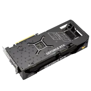 ASUS TUF GAMING NVIDIA RTX 4070 SUPER OC Graphics Card Backplate Angled View