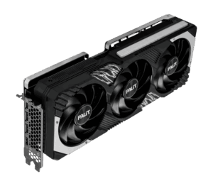 Palit NVIDIA RTX 4080 SUPER GamingPro OC Graphics Card Angled View & Ports