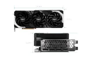 Palit NVIDIA RTX 4080 SUPER GamingPro Graphics Card Front & Back
